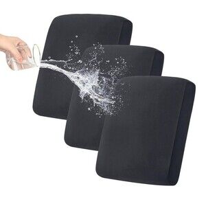 PureFit 100% Waterproof Couch Cushion Covers,Stretch Individual Sofa Seat Covers